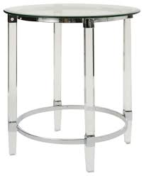 Cannon valley one drawer chair side table. In Stock Gdf Studio Orson Acrylic And Tempered Glass Square Circular End Table Contemporary Side Tables And End Tables By Gdfstudio Houzz
