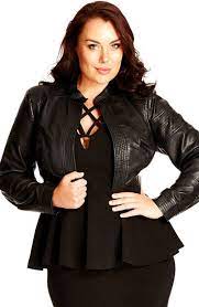 City Chic Faux Leather Bolero Jacket Plus Size Nordstrom Fashion Plus Size Outfits Plus Size Leather Jacket