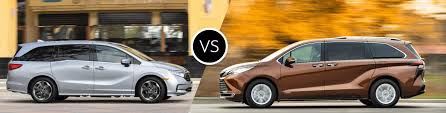 Honda odyssey vs toyota sienna comparison it's tough to go wrong with either of these practical rigs if your vehicular goal is to schlep as many people and/or stuff at one time as. 2022 Honda Odyssey Vs 2021 Toyota Sienna Comparison Honda West