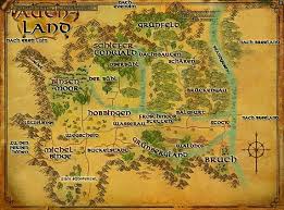 Auenland Karte Von Mittelerde Herr Der Ringe Herr Der Ringe Buch