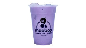 Matcha latte milk and matcha green tea. Taro Mooboo
