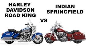 Harley Davidson Road King Vs Indian Springfield Specifications Youtube