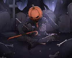 So, how does one usually do. Hd Wallpaper Jack O Lantern Digital Wallpaper Anime Original Halloween Wallpaper Flare