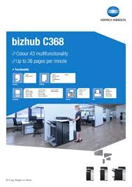 Bizhub 367 driver download : Bizhub C368 Datasheet 1 By Konica Minolta Business Solutions Europe Gmbh Issuu