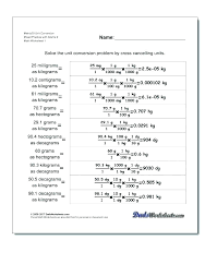 Metric Weight Worksheets Dryskin Info