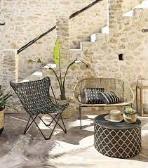 Sdraio con cuscino polyrattan e legno massello di acacia grigia. Arredo Giardino Maisons Du Monde 2020 Idee Per Un Esterno Incantevole