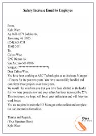 15 Salary Increment Letter Template Format Sample Examples