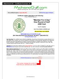 This website was actually founded so that you can get advice on every other part of the game, which i. Fillable Online Example Golf Certificates Pdf Michiana Golf Fax Email Print Pdffiller