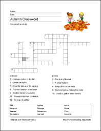 The challenge is figuring out where in the puzzle to put each word so that all the words can be fit into the puzzle. Fall Wordsearch Vocabulary Crossword And More Crossword Kids Crossword Puzzles Fall Worksheets