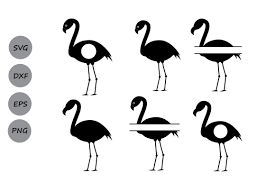 Download Flamingo Svg Flamingo Monogram Svg Summer Svg Bird Svg Svg Dxf By Cosmosfineart Thehungryjpeg Com