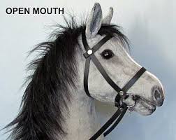 Dapple Grau Hobby Pferd Offenen Mund Stockpferd Top Qualitat Mit Abnehmbarem Lederzaum Fur Altere Kinder Und Jugendliche Stockpferde Pferde Und Pferde Handwerk