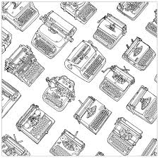 40+ adult color by number pages for printing and coloring. Various Typewriters Vintage Adult Coloring Pages