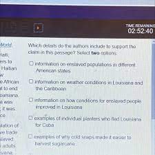 What inference does the passage best support? What Is An Author S Claim Sugar Changed The World