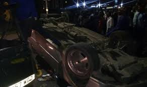 A man and a woman were on monday morning burnt to death after their car burst into flames near juja city mall along the thika superhighway. Photo Gloria Muliro S Ex Husband Involved In Accident Along Thika Superhighway Naibuzz