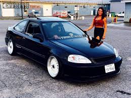 Drivetrain (4 speed automatic ex coupe). 1999 Honda Civic Wheel Offset Hellaflush Coilovers 272753 Custom Offsets