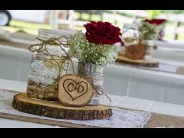 Mason jar wedding invitations are very popular for country style wedding invitations that will be using mason jars to decorate their wedding and reception. Mason Jar Burlap Wedding Centerpieces Youtube