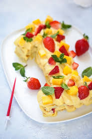 Gateau Chiffre Passion Mangue Fraise Recette Facile Un Dejeuner De Soleil Recette Recette Facile Recettes D Amuse Gueules Alimentation