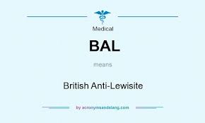 Bal British Anti Lewisite By Acronymsandslang Com