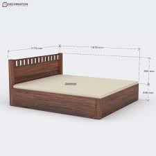 Free hq photos about bed. Arlon Wooden Storage Double Bed Natural Finish Decornation