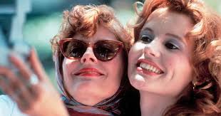 Sarandon and davis give each other a kiss in a replica of the thelma & louise thunderbird at the screening. Thelma Louise Stars Geena Davis And Susan Sarandon Reunite In Nyc