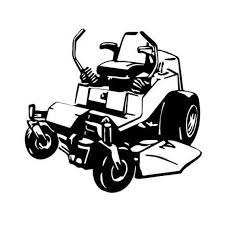 Push mower big image png. Zero Turn Mower Lawn Mower Outline Svg Digital Download Etsy