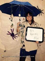 Easy Last Minute It S Raining Men Costume Homemade Costumes Funny Homemade Costumes Last Minute Costumes