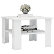 Moebella couchtisch weiss hochglanz mit schublade case 120x60x38cm. Vidaxl Couchtisch Hochglanz Weiss 60 60 42 Cm Spanplatte Gitoparts
