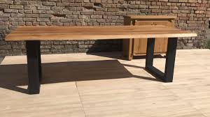 5 out of 5 stars. Outdoor Dining Table Oak With Metal Legs Mbs Wood