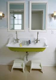 Do you suppose cast iron bathroom sinks undermount seems nice? Kohler Brockway Sink Cottage Bathroom Upscale Construction Traditional Bathroom Colored Sinks Childrens Bathroom