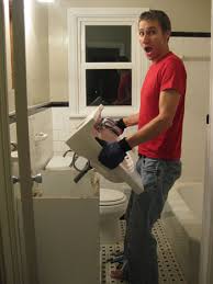 To find a good spot in your own home, look at where the existing water and waste lines are, and make sure you have an existing wall that's at least 2 feet by 4. Demoing Tile Mortar Metal Mesh In The Bathroom Walls Young House Love