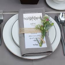 Gray Placemat For Weddings Wedding Napkins Wedding Table Decorations Elegant Wedding Table