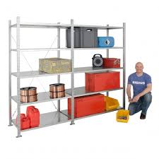 Trading shelving systems offers equipment bank and inventory handling solutions to heavy equipment dealers, manufacturing plants. Medium Duty 2000mm High Galvanised Shelving System Shelving Systems
