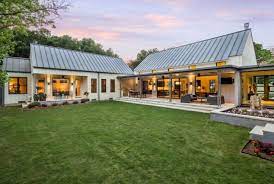 What does it mean to have hip roof barn? Contemporary U Shaped Ranch With Hip Roof Google Search Modern Farmhouse Exterior Metal Building Homes Barn House Plans