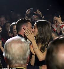 Justin Timberlake Shares Tender Kiss With Wife Jessica Biel