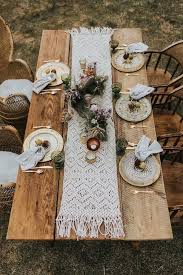 27 Amazing Table Runner Ideas For Your Wedding Reception Page 2 Of 2 Oh Best Day Ever In 2020 Whimsical Wedding Inspiration Boho Tablescape Whimsical Wedding