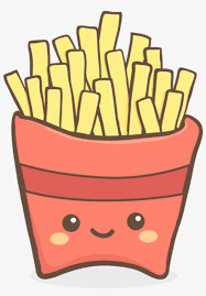 Scfrenchfries Sticker Cartoon Kawaii Fast Food Free Transparent Png Download Pngkey
