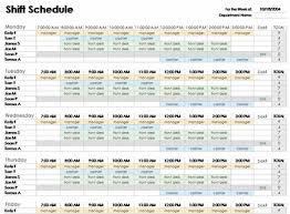 The shift plan, rota or roster (esp. Excel Employee Schedule Template Free Download Weekly Schedule Template Excel Shift Schedule Schedule Template