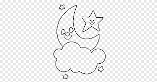 Gambar mewarnai matahari bulan dan bintang. Bulan Menggambar Buku Mewarnai Dessin Anime Eid Moon Sudut Putih Png Pngegg