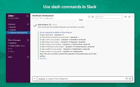 zoho projects slack app directory