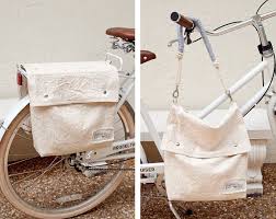Naturliche Leinwand Satteltaschen Fahrrad Fahrrad Packtaschen Die Leicht In Eine Schulter Konvertieren Hob Bicycle Panniers Bike Panniers Bike Saddle Bags
