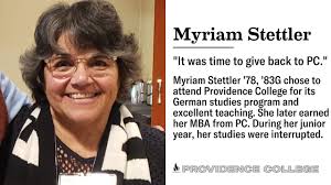 It Was Time to Give Back to PC” — Myriam Stettler '78, '83G