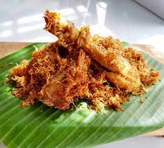 Chicken With Fried Coconut Flakes Ayam Serundeng Kelapa Kara