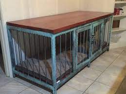 Dog crate furniture made of wood is the most versatile as they blend in easily. Dog Crate That Also Is A Fancy Piece Of Modern Industrial Furniture Dun4me Is The Marketplace For Custom Made Dog Crate Furniture Diy Dog Kennel Diy Dog Crate