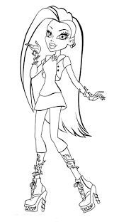 Monster High Style Coloring Pages Monster High Ausmalbilder Ausmalbilder Und Monster High