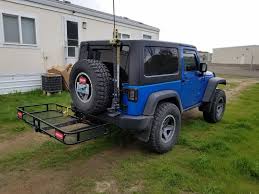 Jeep Wrangler Unlimited 24x60 Reese Cargo Carrier For 2 Hitches Steel 500 Lbs Hitch Cargo Carrier Jeep Wrangler Unlimited Hitch Cargo