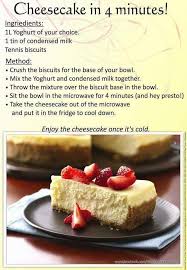Cheesecake In 4 Minutes Used Plain Double Cream Yoghurt You Can Also Add 120ml Lemon Juice Tart Dessert Desserts Sweet Tarts