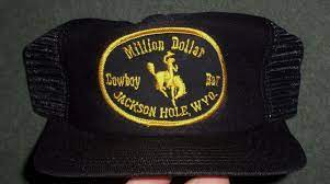 Men S Vintage Jackson Hole Wy Million Dollar Cowboy Bar Hat Snap Strap Guc Vintage Men Men S Baseball Cap Jackson Hole Wy