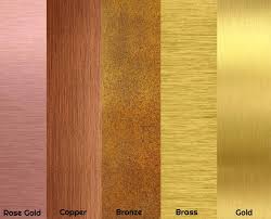 What S The Difference Between Accent Colors Gold Copper Bronze Rose Gold And Other Metallic Bronze Color Palette Copper Colour Palette Bronze Color Scheme