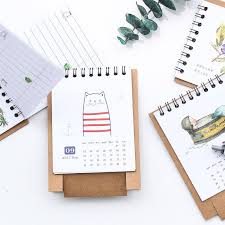 Fresh Cartoon Mini Calendar School Office Supply Year Of 2018 Kids Rewarding Gift Plan Organizer Diy Craft Paper Kids Gift Mini Calendars Paper Crafts Diy Craft Organization Diy