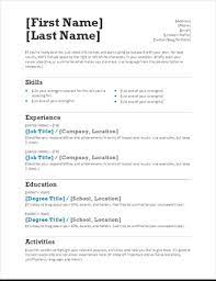 Write only the relevant information in the document, appropriate to the specific job. The Ultimate List Of Simple Free Resume Templates For Your Next Job Application Page